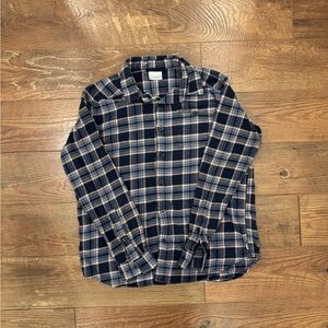 Columbia Navy and Beige Plaid Men's Shirt